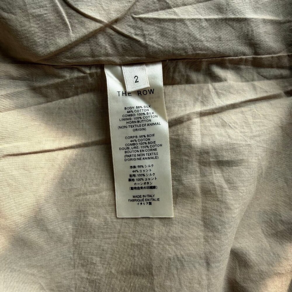 The Row Tavishina checked silk-blend coat - Picture 11 of 11